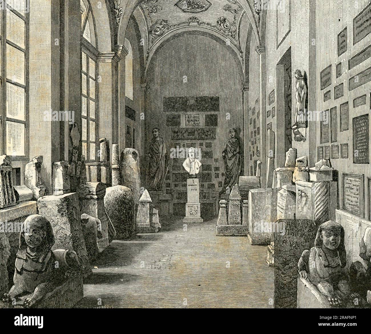 Peristilio Del Museo D’antichità 1894 von Giuseppe Barberis Stockfoto