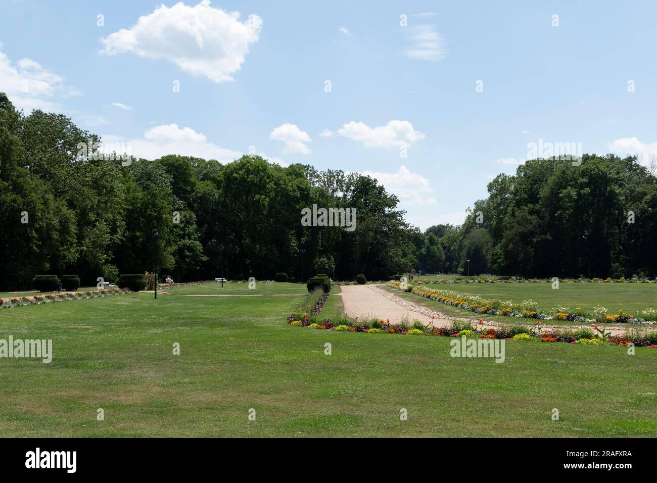 Park auf Margareteninsel - Budapest, Ungarn Stockfoto