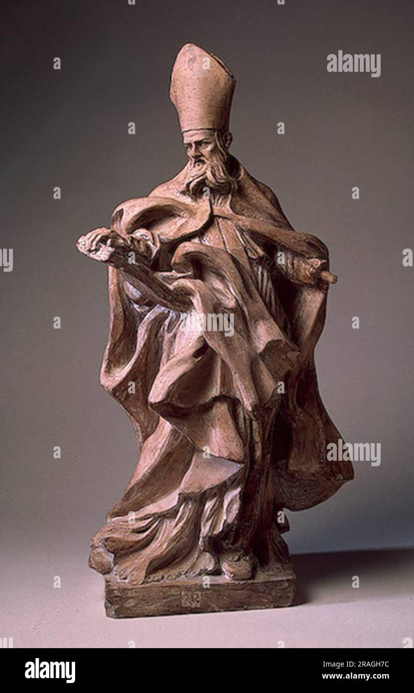 St. Augustine 1650 von Gian Lorenzo Bernini Stockfoto