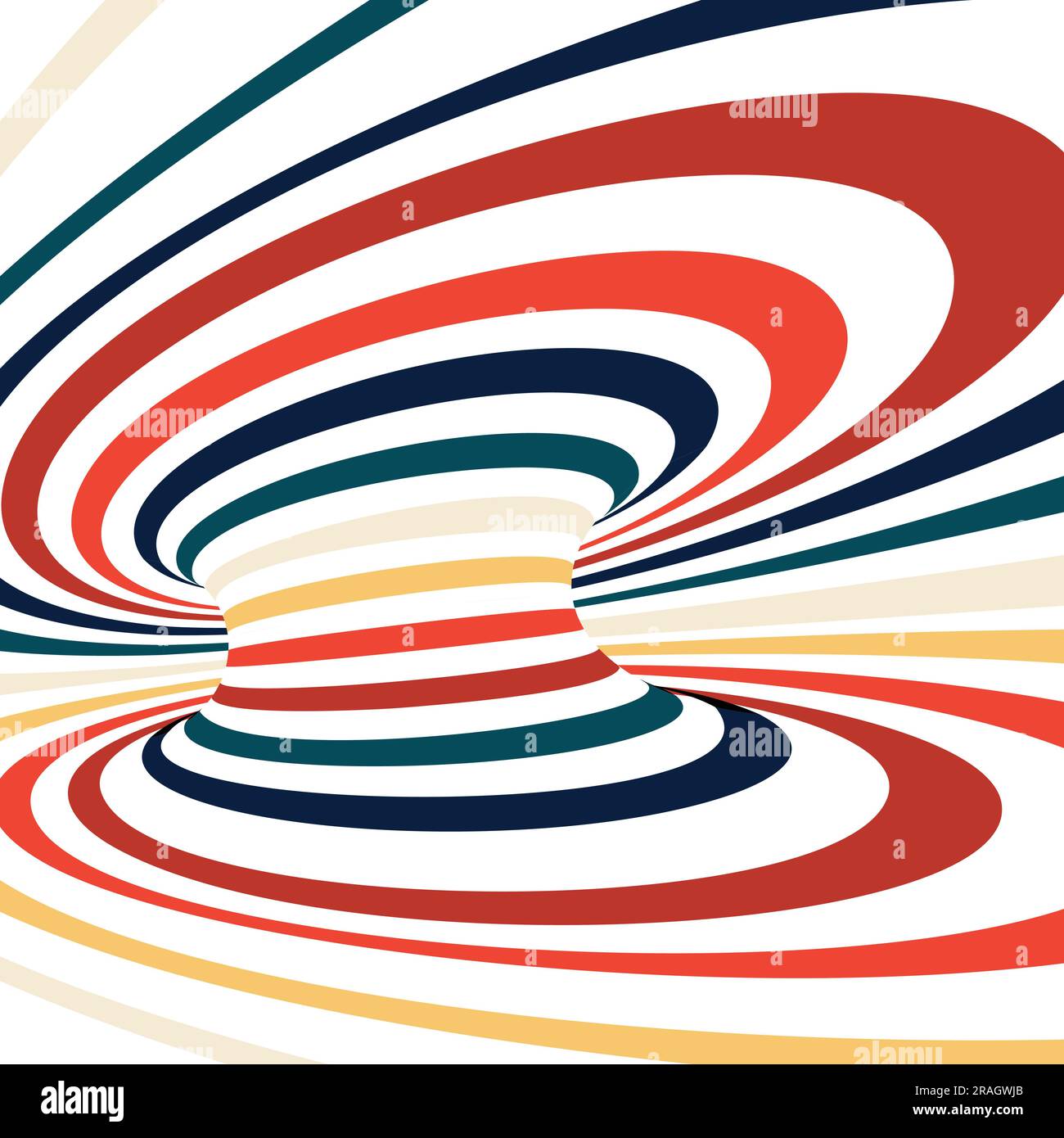 Abstrakter perspektivischer Hintergrund mit bunten Linien Stock Vektor