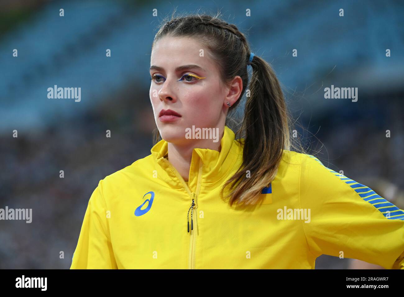 Yaroslava Mahuchikh (Ukraine). High-Jump-Frauen. Europameisterschaft München 2022 Stockfoto