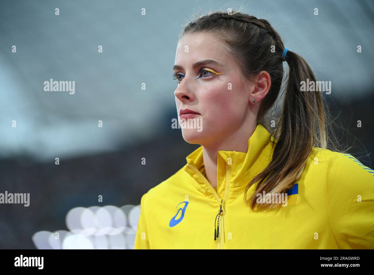 Yaroslava Mahuchikh (Ukraine). High-Jump-Frauen. Europameisterschaft München 2022 Stockfoto