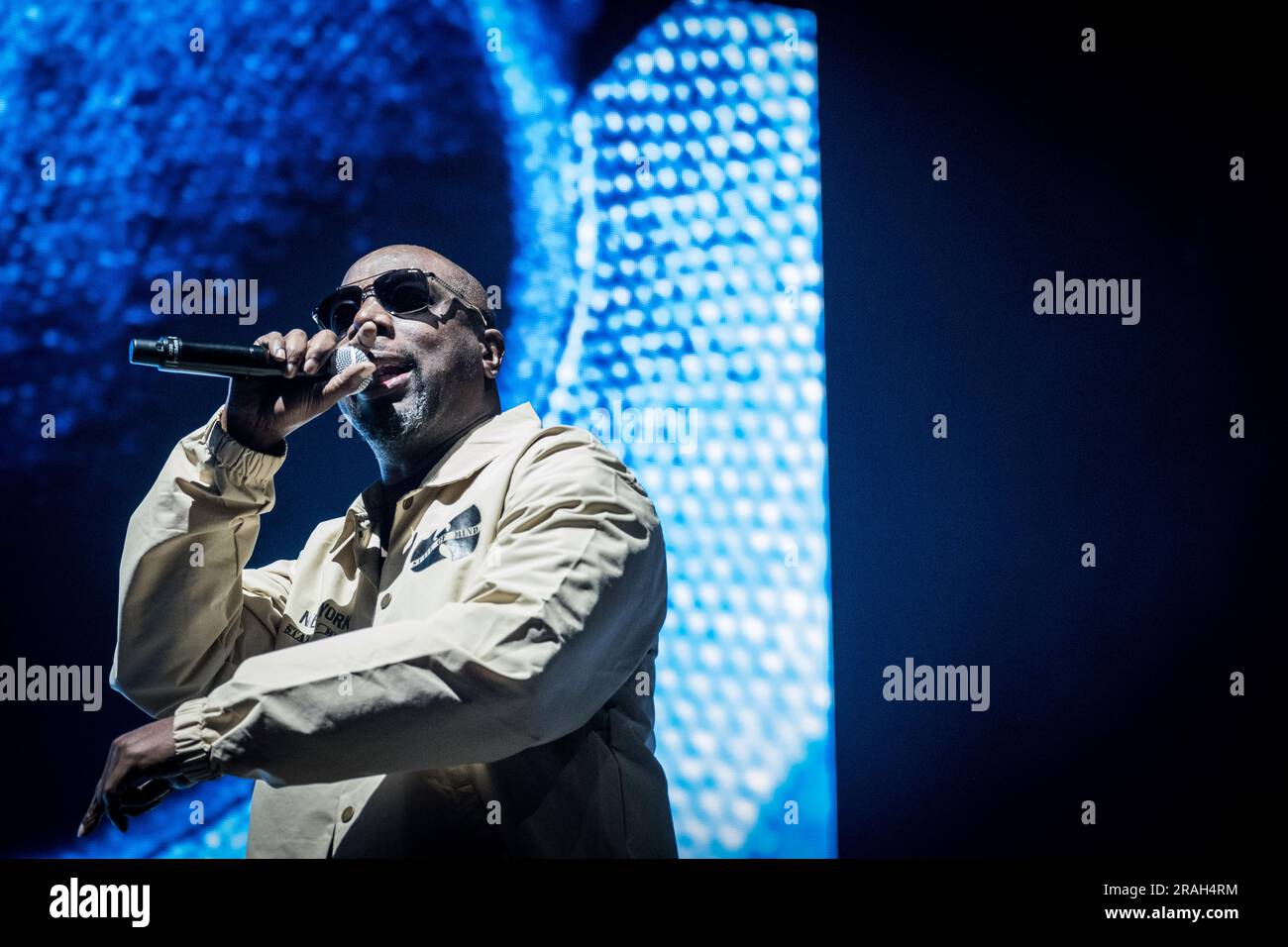 Kopenhagen, Dänemark. 03., Juni 2023. Die amerikanische Rap-Gruppe Wu-Tang Clan führt ein Live-Konzert im Rahmen der NY State of Mind Tour in der Royal Arena in Kopenhagen auf. (Foto: Gonzales Photo - Thomas Rasmussen). Stockfoto