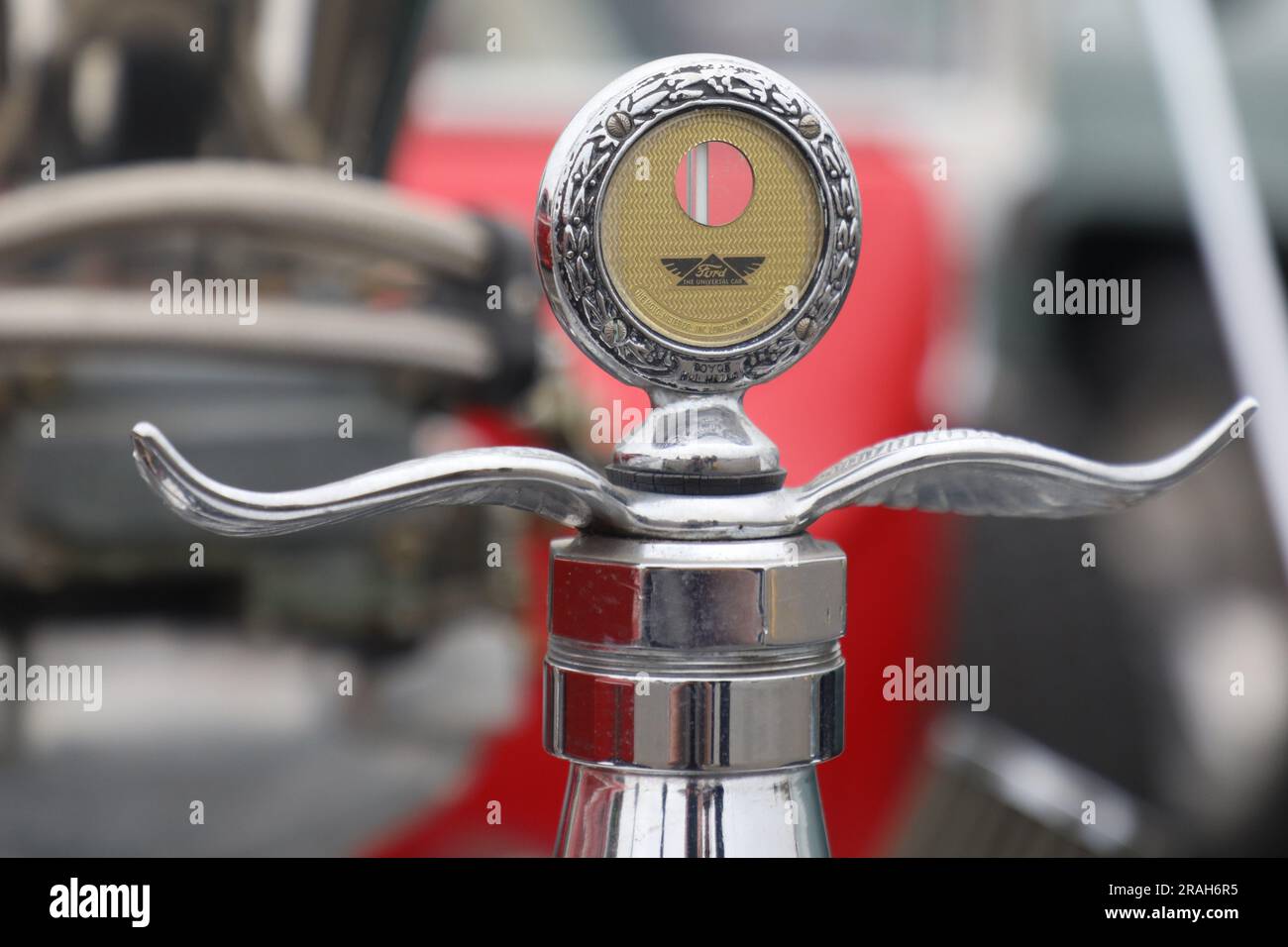 Klassischer ford Kühlerdeckel Stockfoto