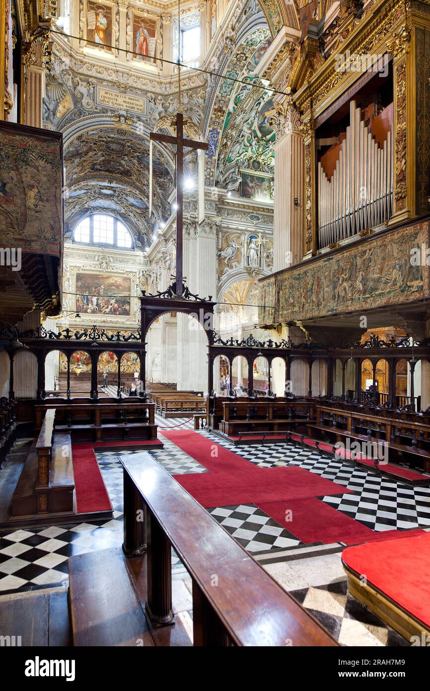 Sant'Alessandro Kathedrale, Bergamo, Lombardei, Italien Stockfoto