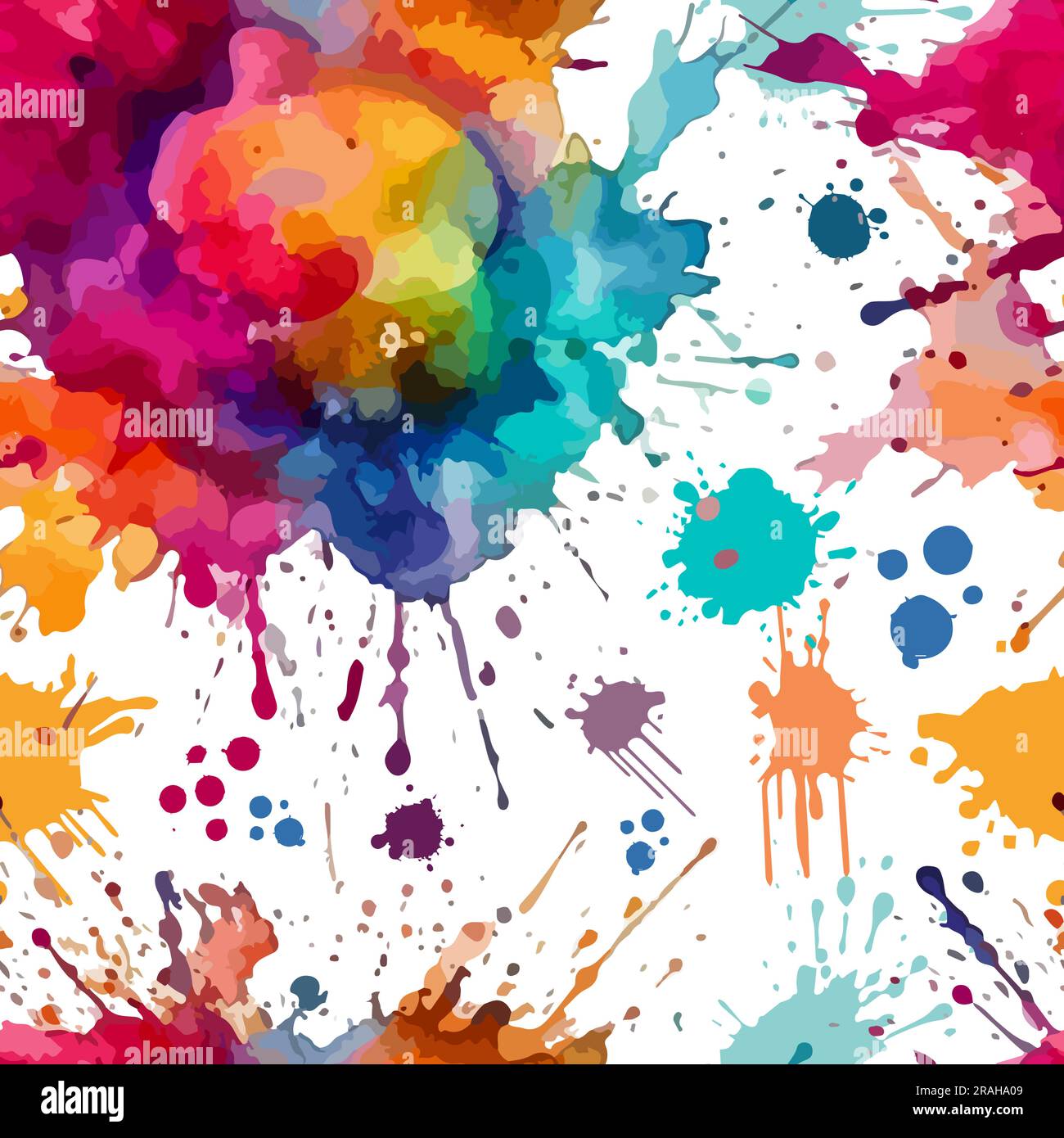 Nahtloses Muster von Aquarellfarben. Vektordarstellung Stock Vektor