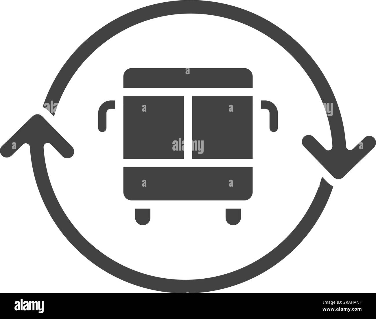 Nachhaltiger Transport – Symbolbild. Stock Vektor