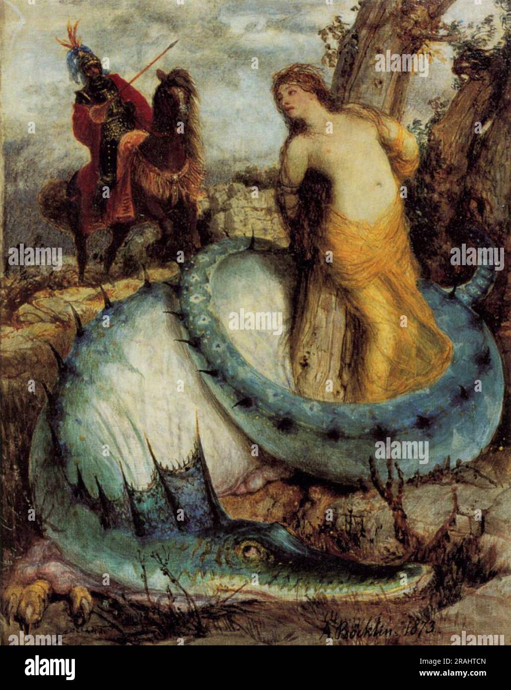 Angelika, bewacht von einem Drachen (Angelica und Ruggiero) 1872 von