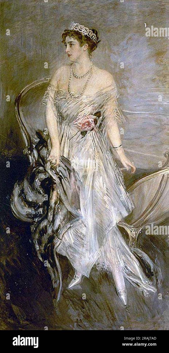 Frau Leeds, die spätere Prinzessin Anastasia von Griechenland (und Dänemark) 1914 von Giovanni Boldini Stockfoto