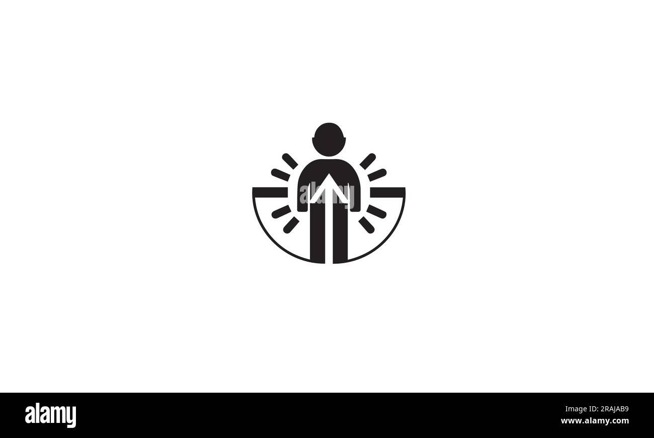 Diversity-Logo-Design Schwarz einfaches flaches Symbol auf weißem Hintergrund Stock Vektor