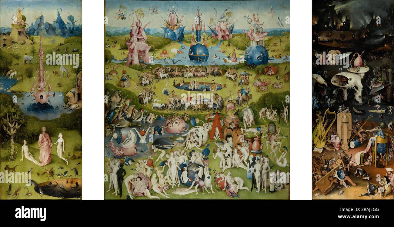 Der Garten der irdischen Freuden 1515 von Hieronymus Bosch Stockfoto