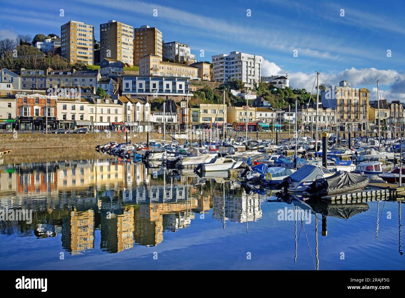 UK, Devon, Torquay Harbour Stockfoto