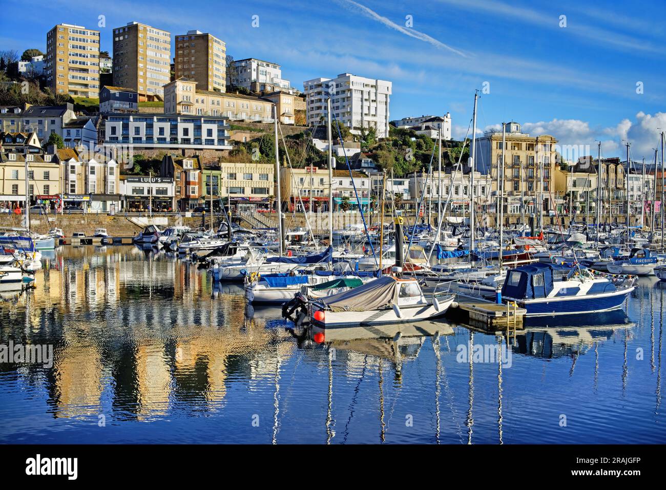 UK, Devon, Torquay Harbour Stockfoto