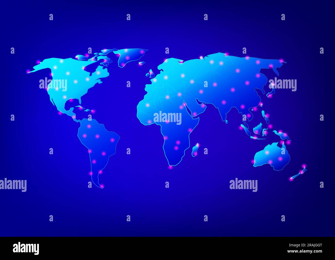 Abstrakte Hintergründe Signal Drahtmodell Drahtlos Weltkarte Digitale globale Kommunikation Grafikdesign Vektordarstellung Stock Vektor