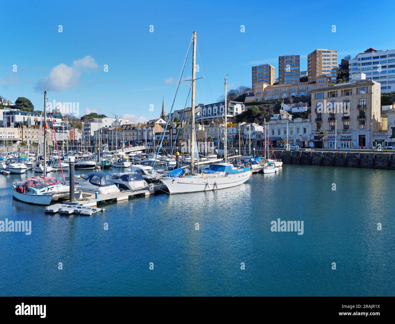 UK, Devon, Torquay Harbour Stockfoto
