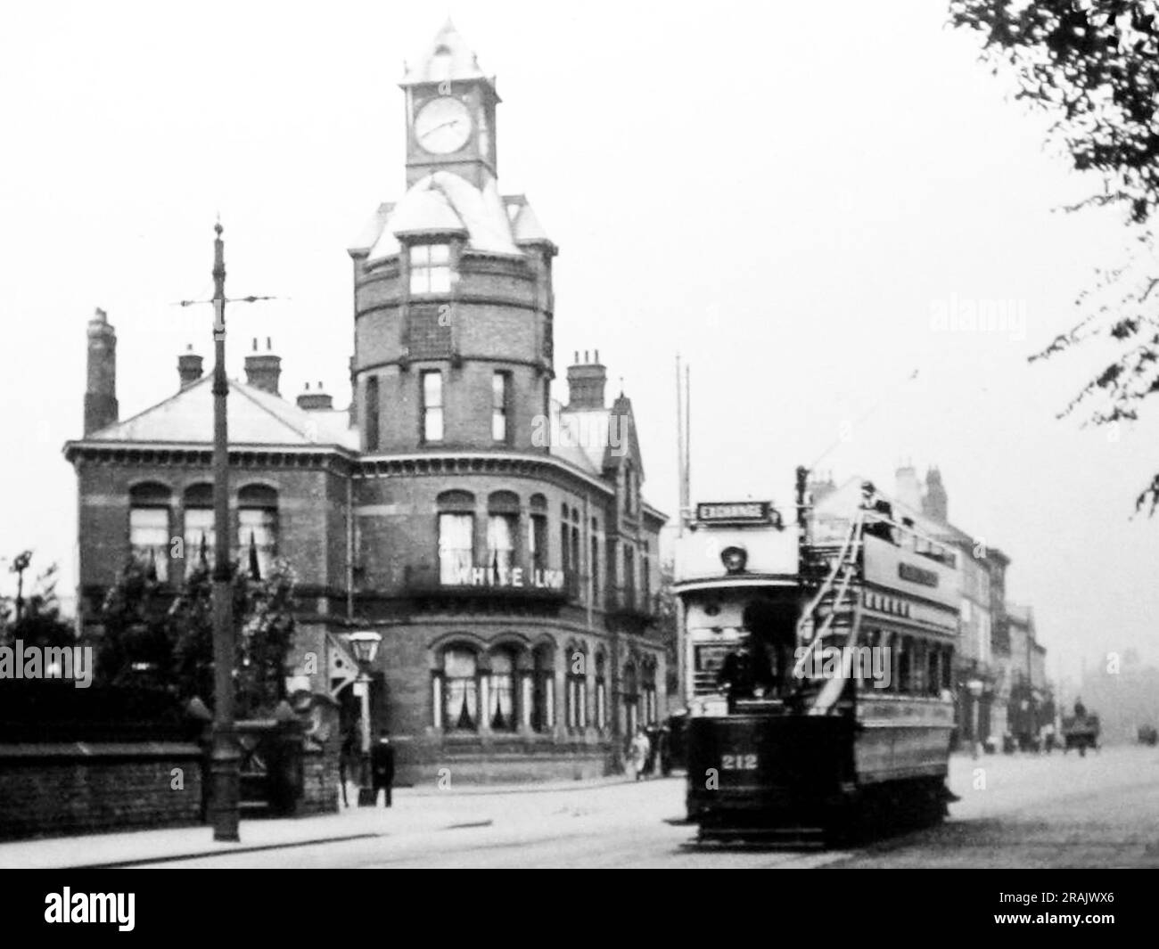 Der weiße Löwe, Withington bei Manchester, Anfang 1900er Stockfoto