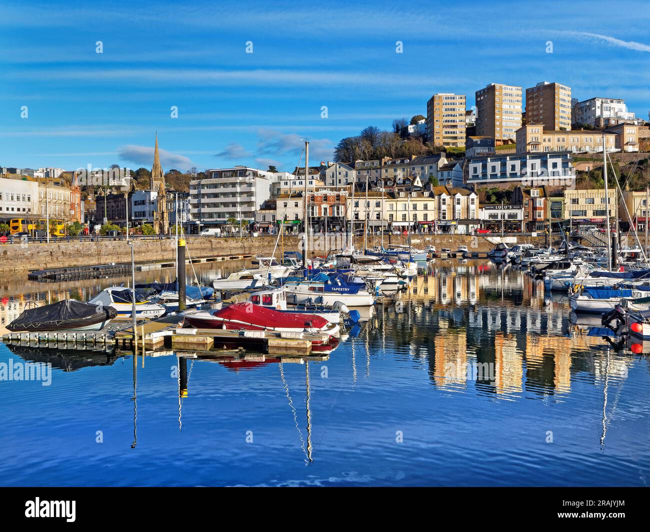 UK, Devon, Torquay Harbour Stockfoto