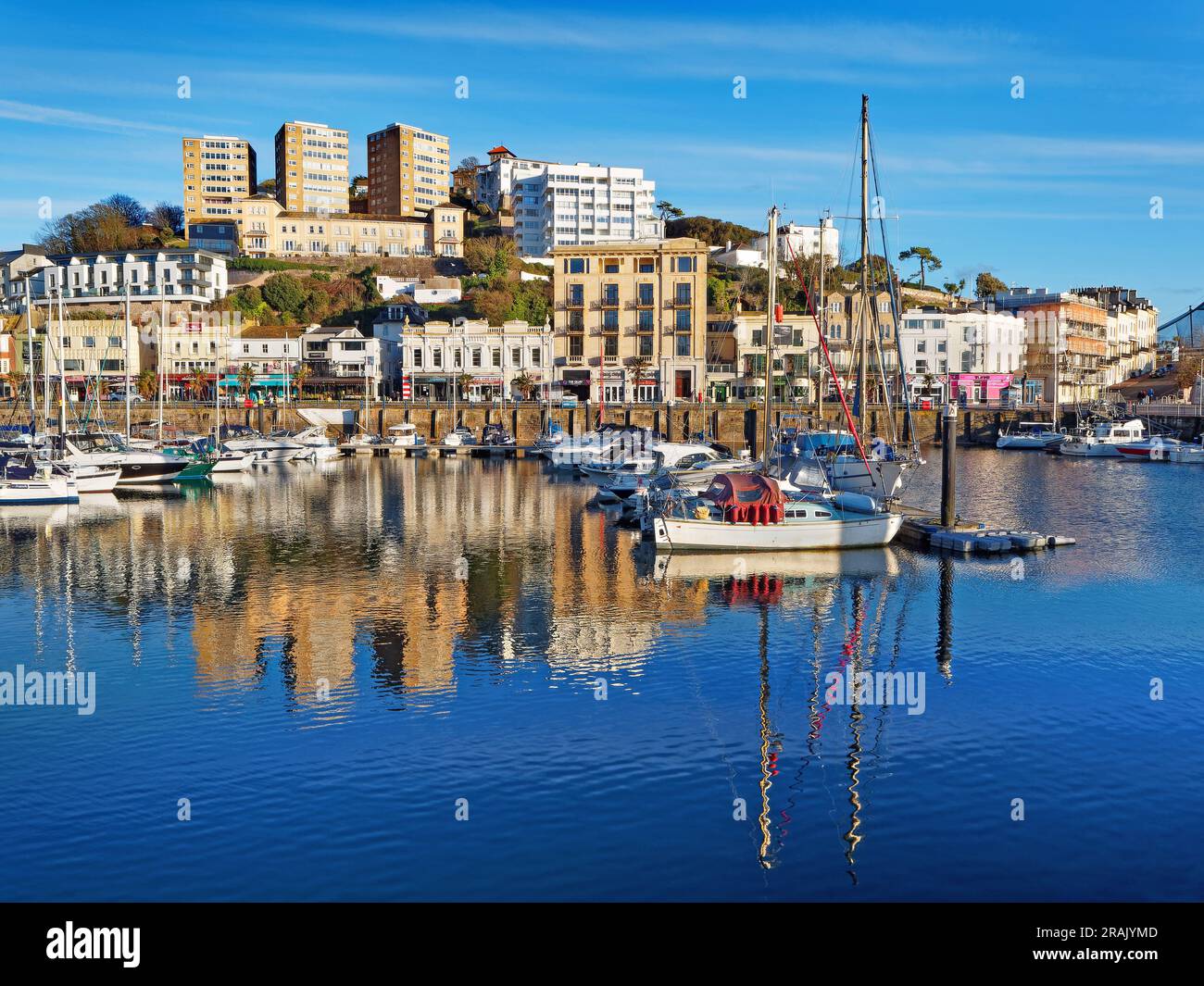 UK, Devon, Torquay Harbour Stockfoto
