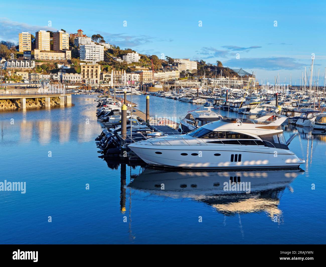 UK, Devon, Torquay Harbour Stockfoto