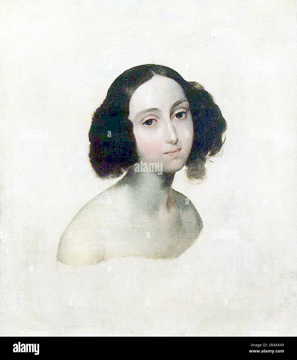 Porträt von Großherzogin Olga Nikolajewna 1841 von Karl Bryullov Stockfoto