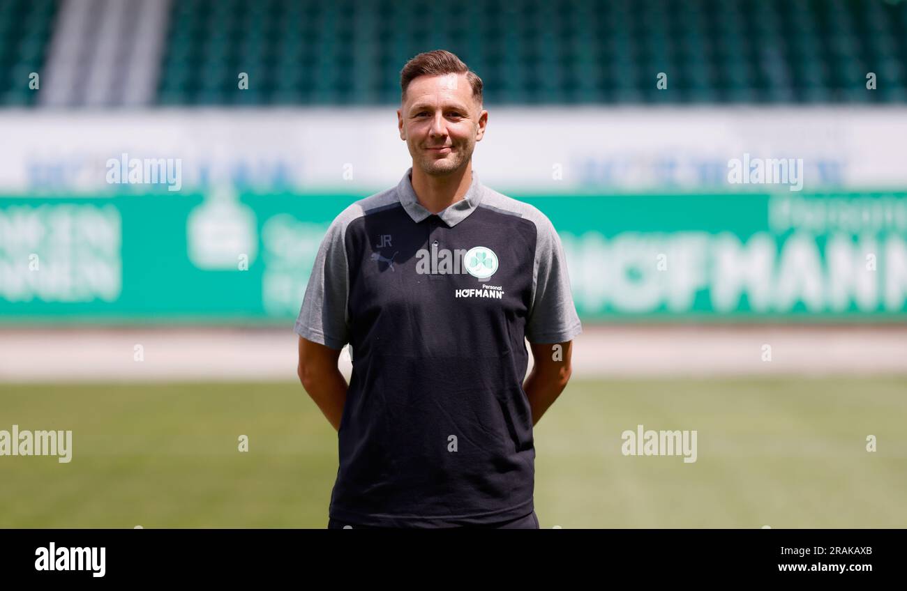 04. Juli 2023, Bayern, Fürth: Assistenztrainer Jurek Rohrberg (SpVgg Greuther Fürth) 04.07.2023, Fürth, Sportpark Ronhof, Thomas Sommer Foto: Heiko Becker/dpa Stockfoto