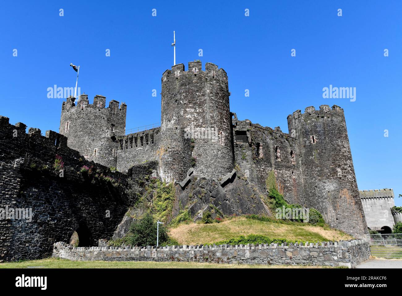 Conwy Castle in Nordwales, Großbritannien Stockfoto