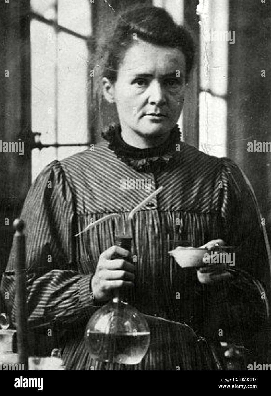 MARIE CURIE (1887-1934) Polnisch-französische Physikerin und Chemikerin, die Pionierarbeit in der Radioaktivitätsforschung leistete Stockfoto