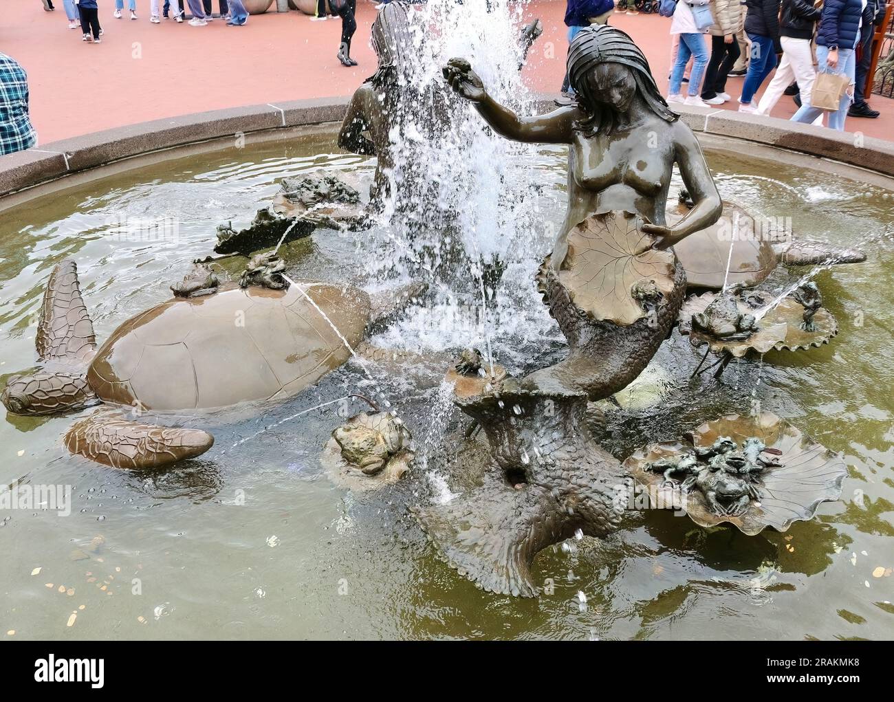 Brunnen Andrea von Ruth Asawa aus dem Jahr 1968 am Ghirardelli Square San Francisco California USA Stockfoto