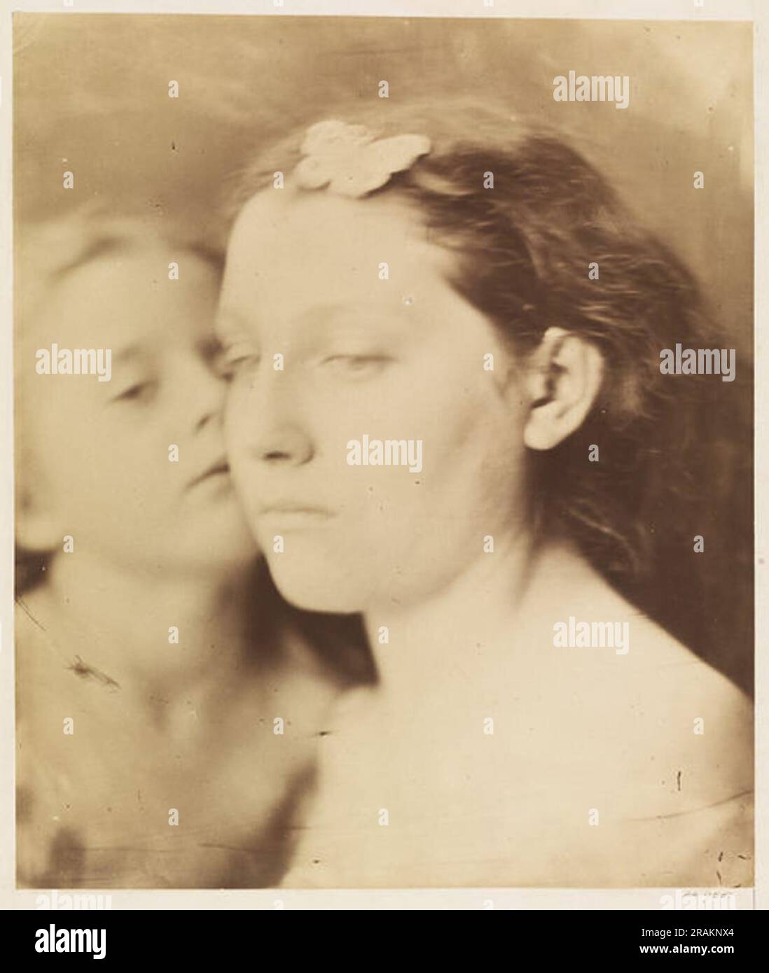 Amor & Psyche 1865 von Julia Margaret Cameron Stockfoto