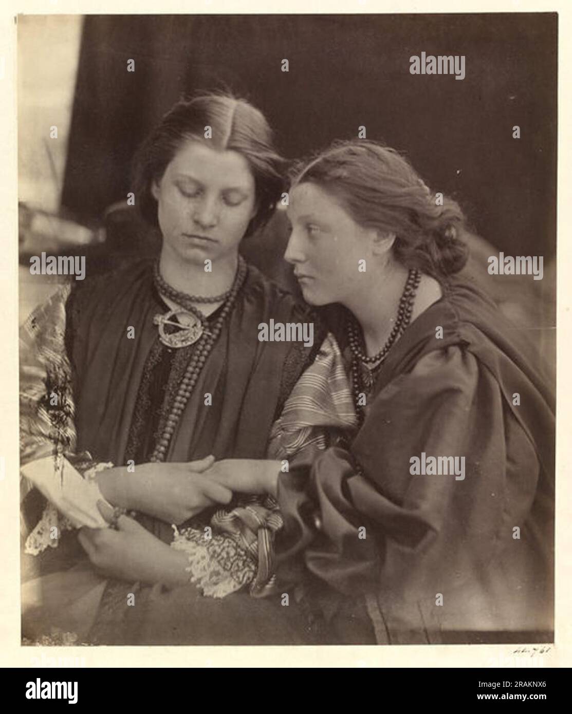 Ja oder nein 1865 von Julia Margaret Cameron Stockfoto