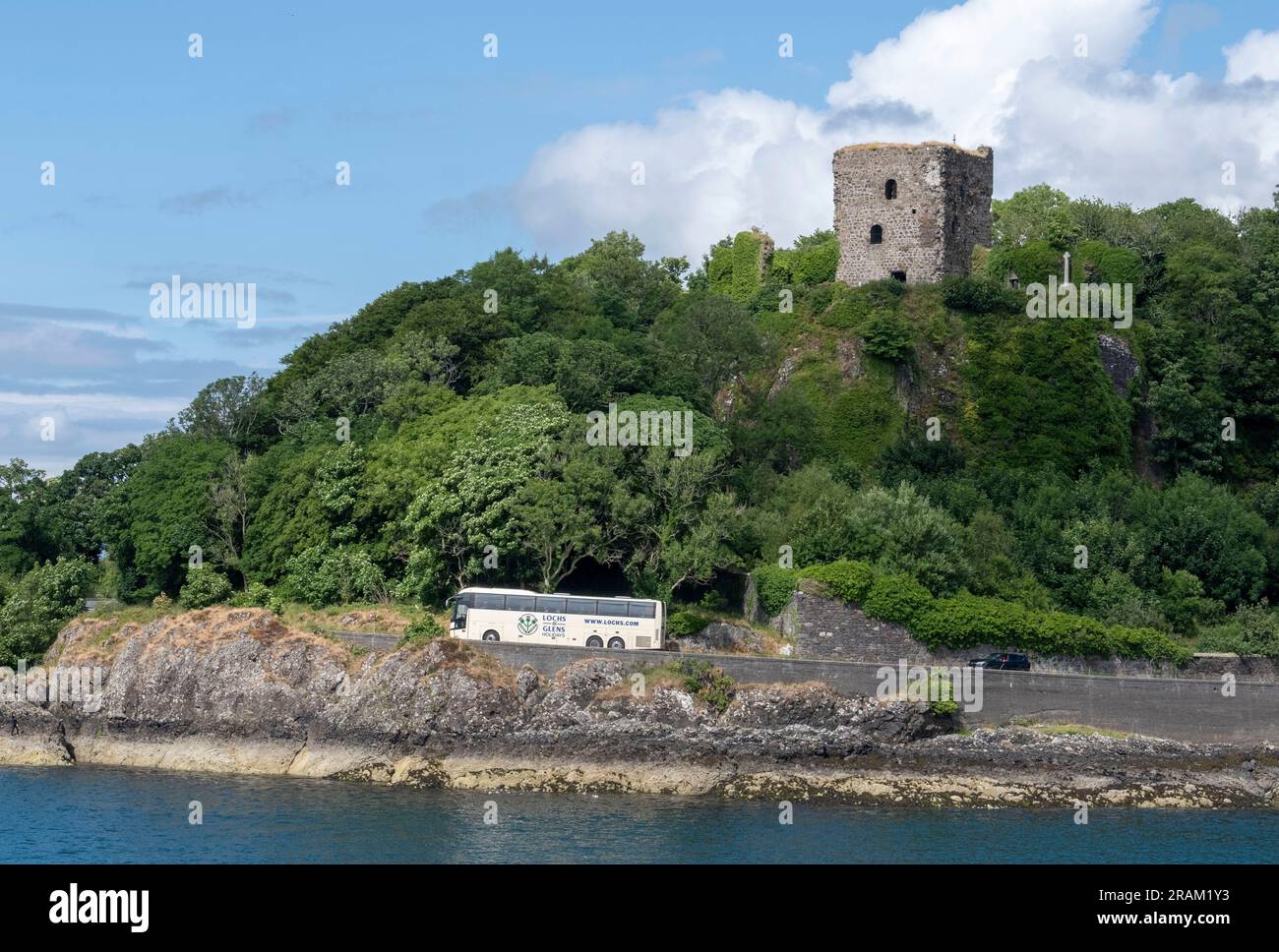 Dunollie Castle Ruin, Oban, Argyll, Schottland Stockfoto