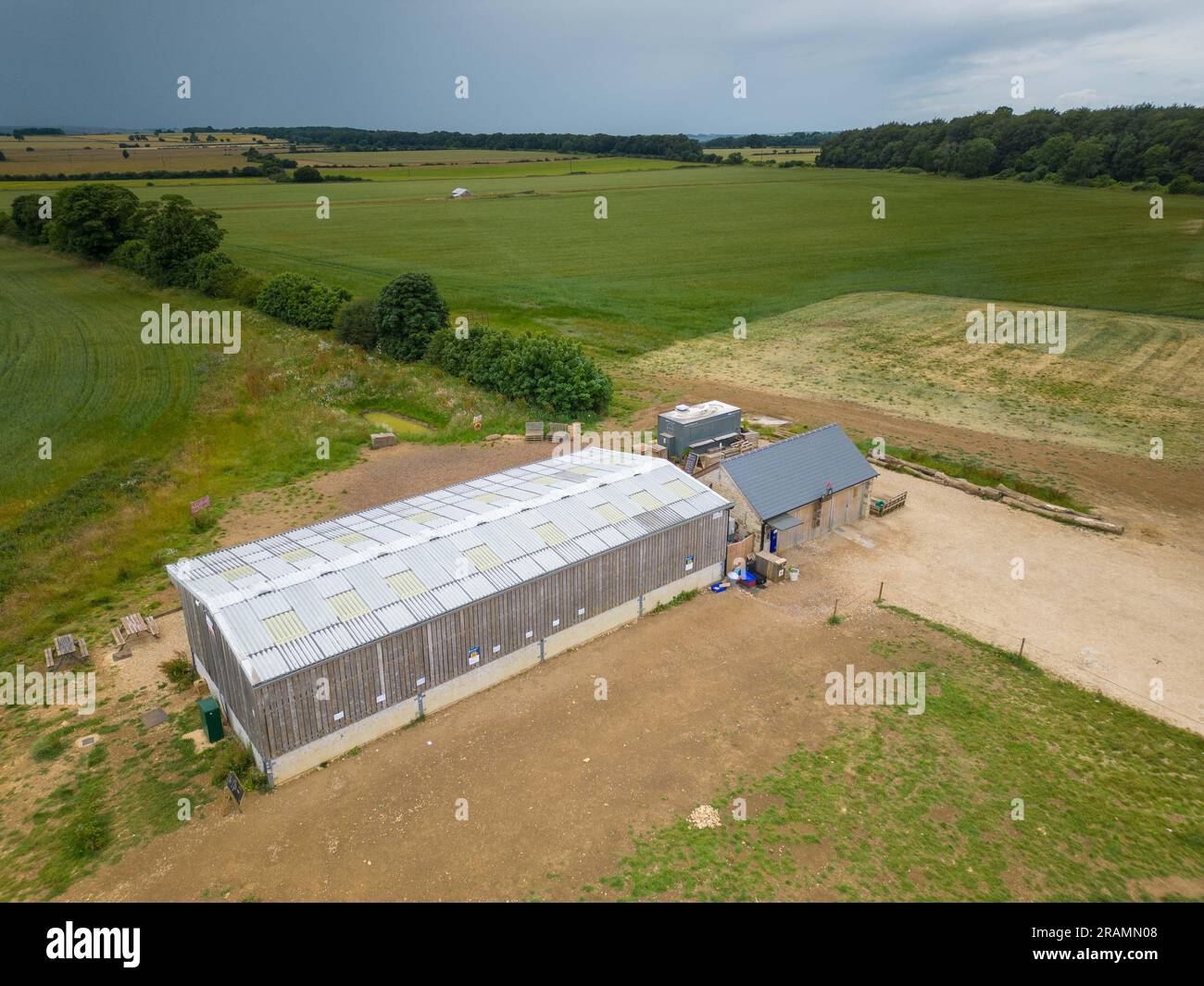 3. Juli 2023 diddaly Squat Farm-Shop Stockfoto