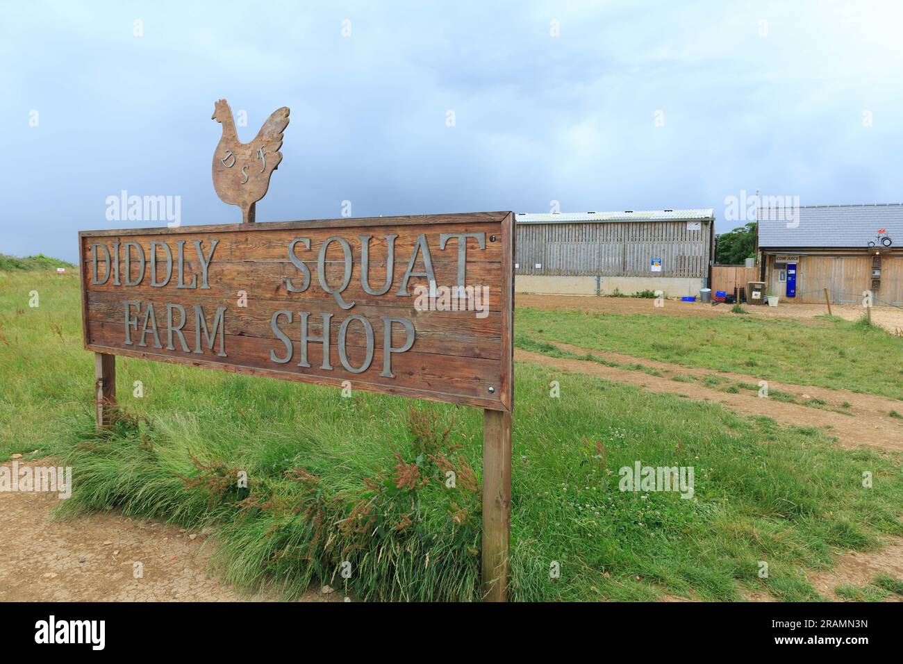 3. Juli 2023 diddaly Squat Farm-Shop Stockfoto