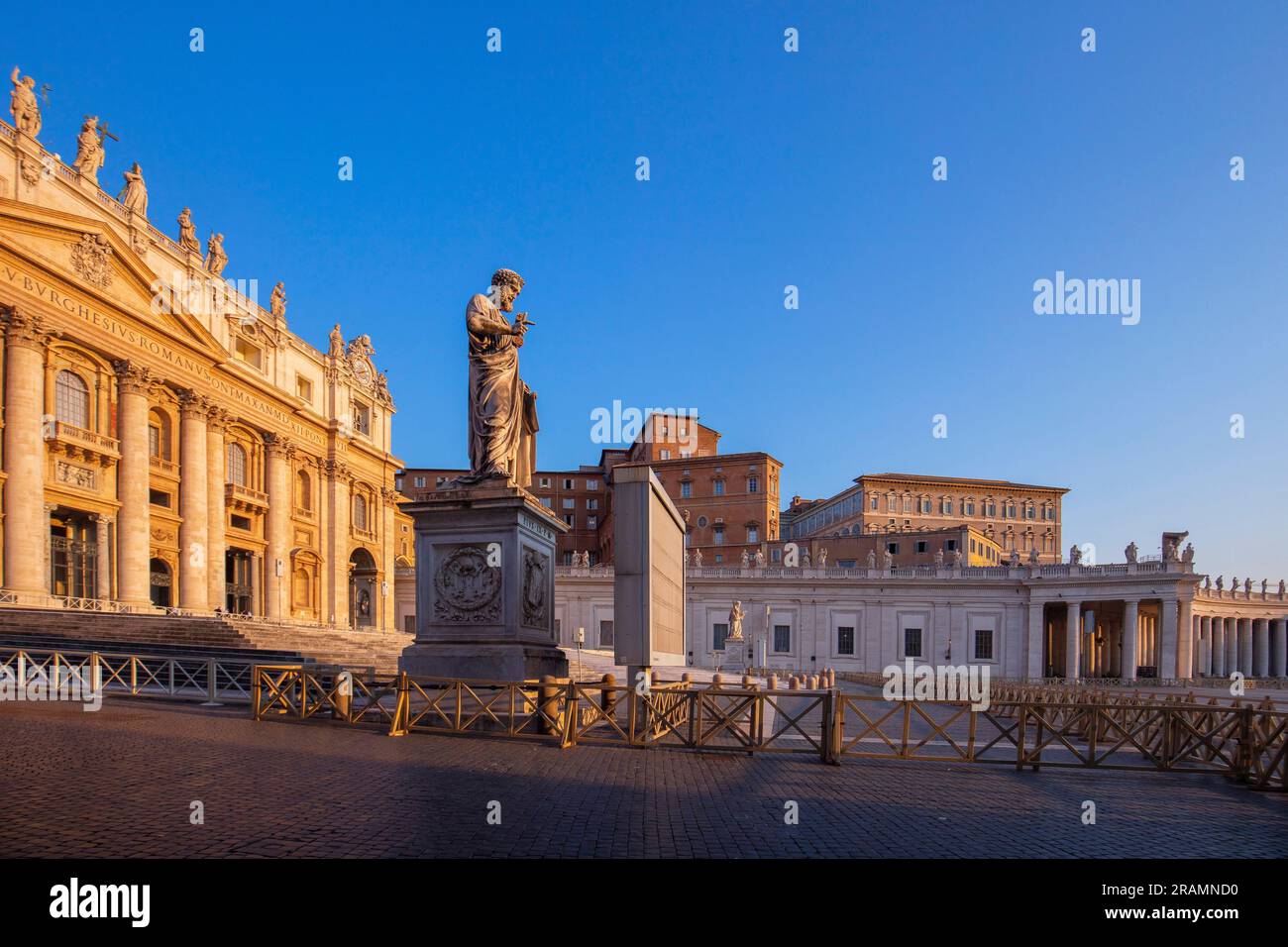 Piazza San Pietro, Vatikanstadt, Rom, Latium, Italien Stockfoto