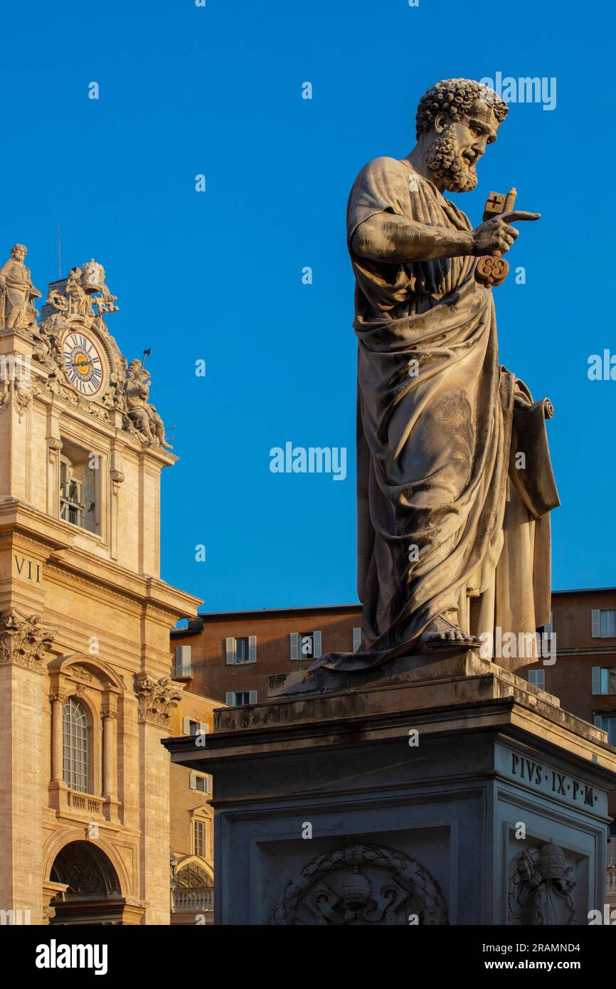 Piazza San Pietro, Vatikanstadt, Rom, Latium, Italien Stockfoto