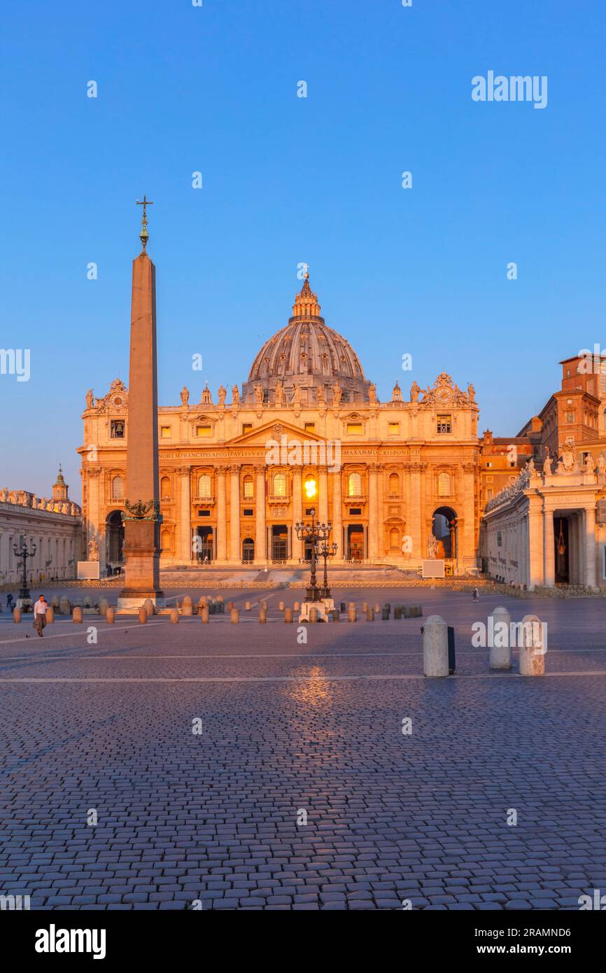 Piazza San Pietro, Vatikanstadt, Rom, Latium, Italien Stockfoto