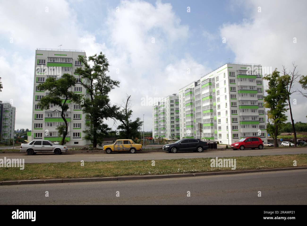 Mariupol, Ukraine, Russland, Blocks Stockfoto