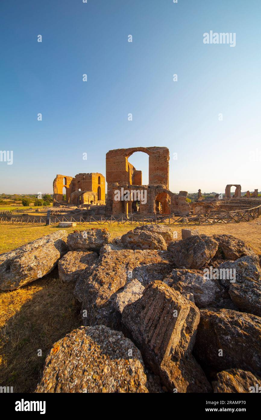 Villa dei Quintili - archäologischer Park Appia Antica, Rom, Latium, Italien Stockfoto