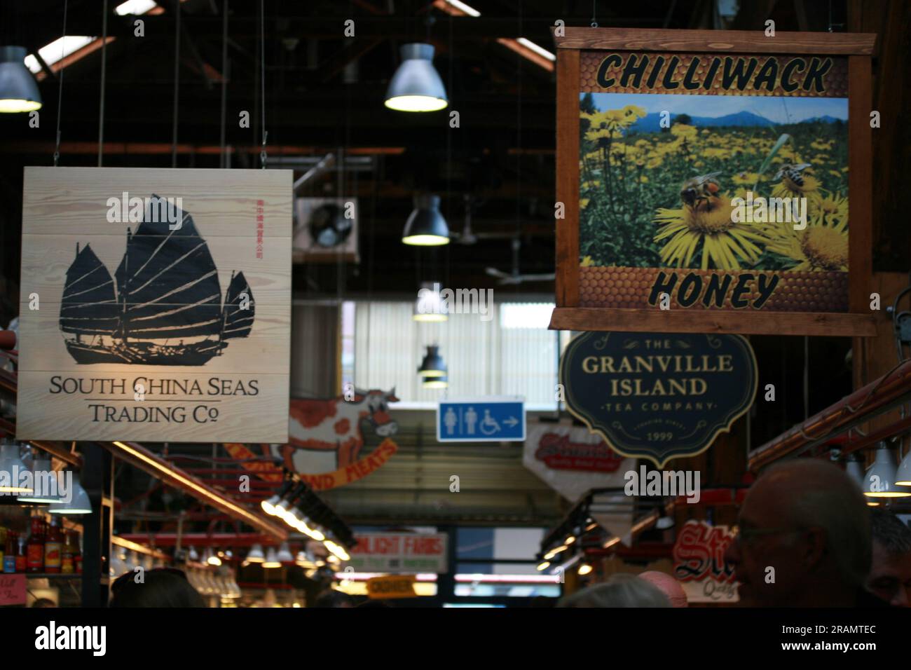 Granville Island Public Market Stockfoto