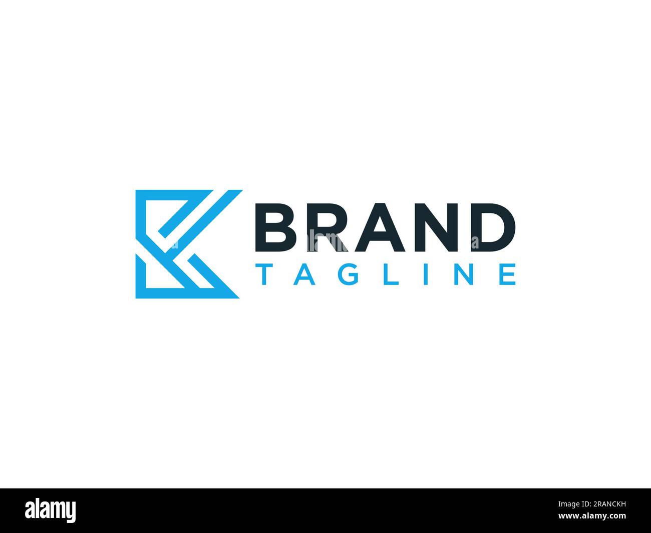 Abstrakte Darstellung des Buchstabens K Logo Design des Business Logos Konzept Vektordarstellung. Stock Vektor