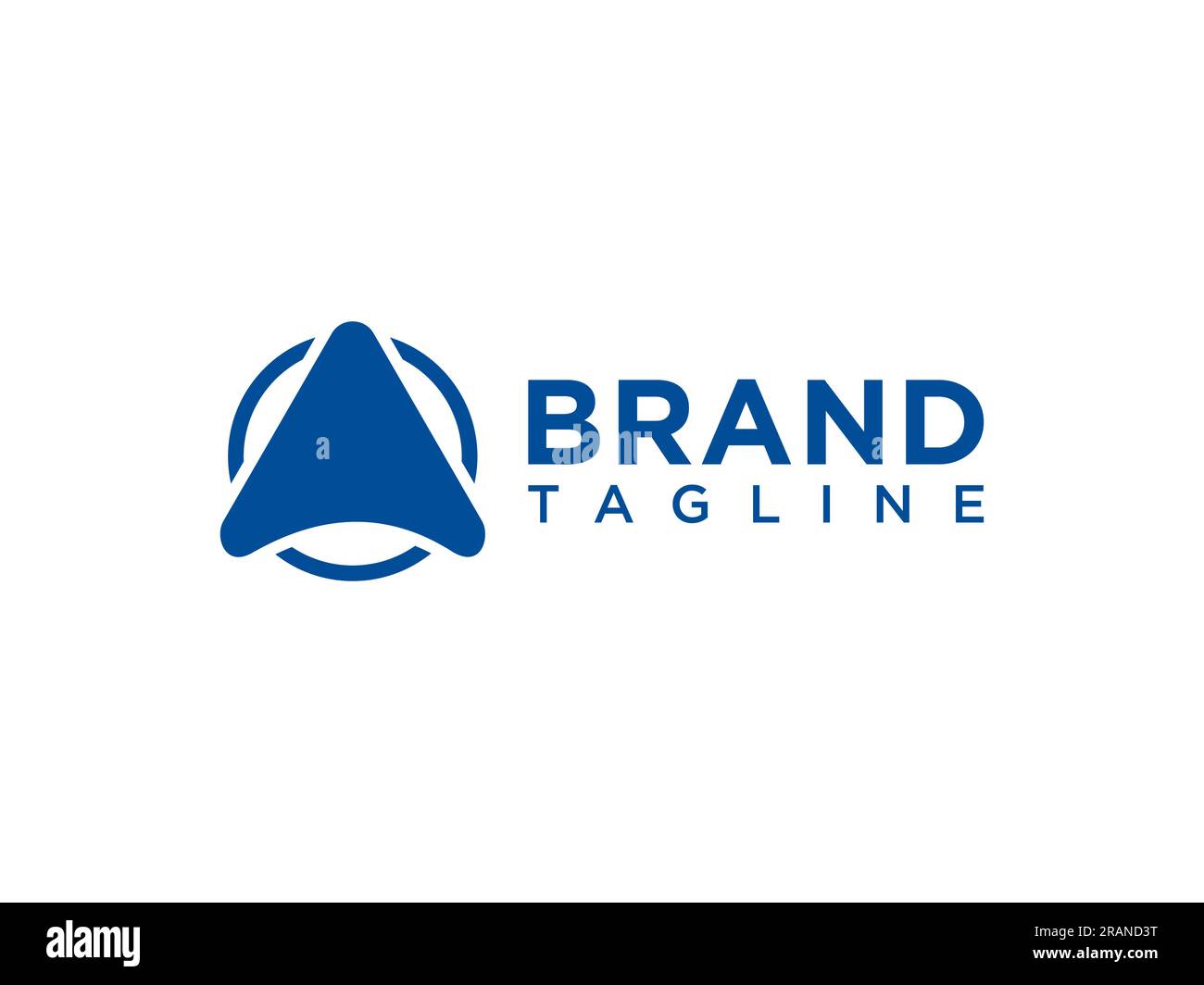Abstraktes Anfangsbuchstabe A Logo. Geometrisches Dreieck auf weißem Hintergrund isoliert. Designvorlage Für Flat Vector-Logos Stock Vektor