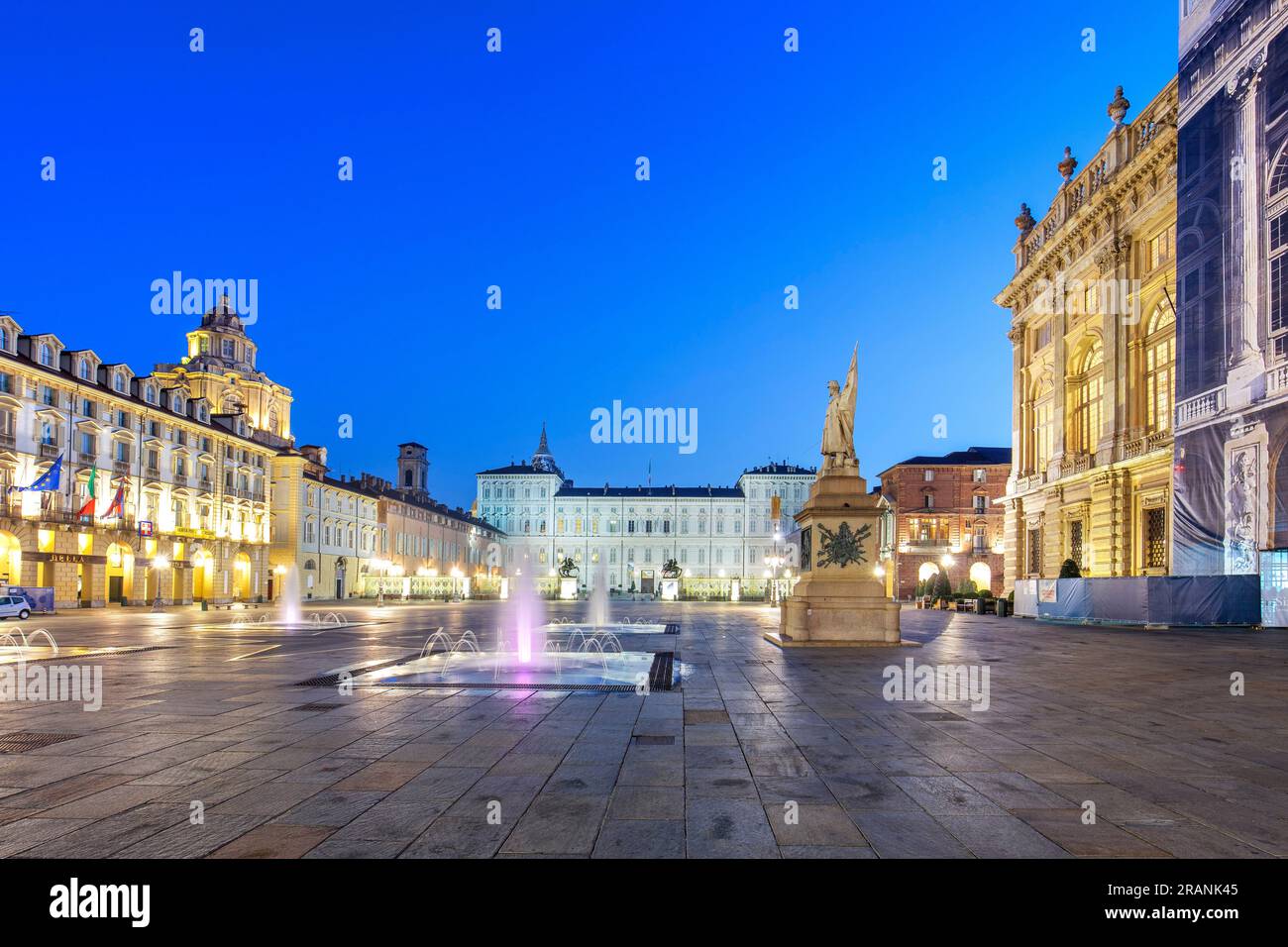 Piazza Castello, Turin, Piemont, Italien Stockfoto
