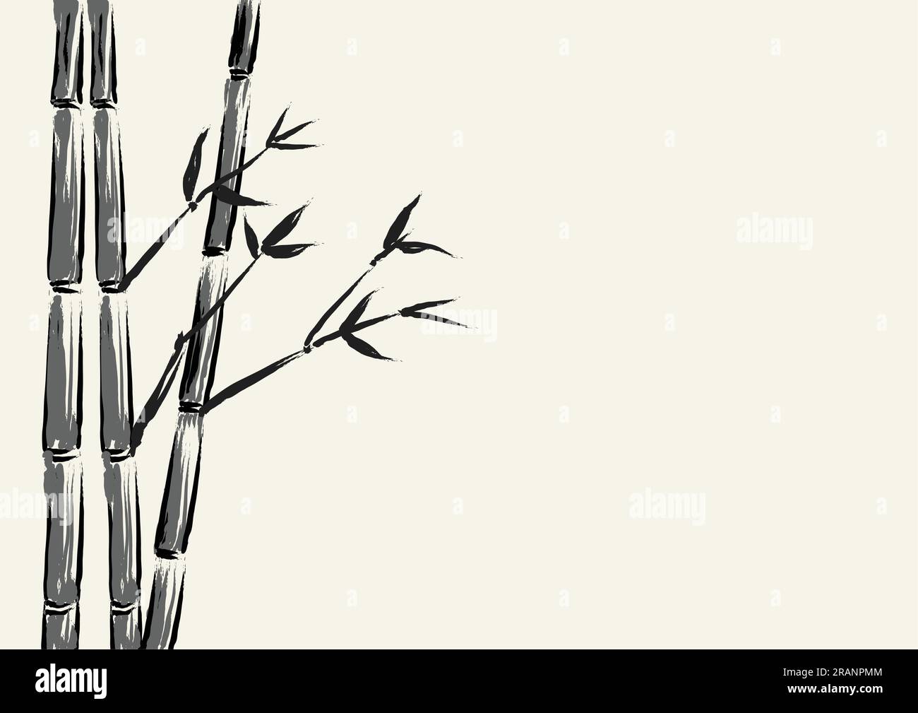 Skizzendarstellung des Bambusbaums Stock Vektor