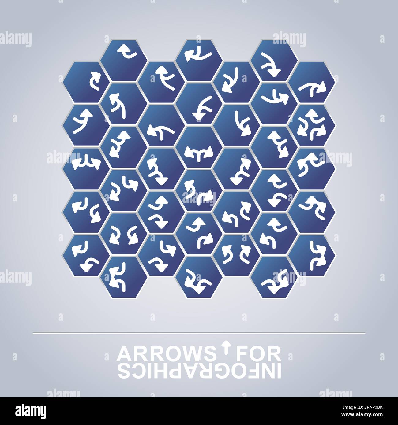 Arrow Designs für Infografiken oder Webdesigns Stock Vektor