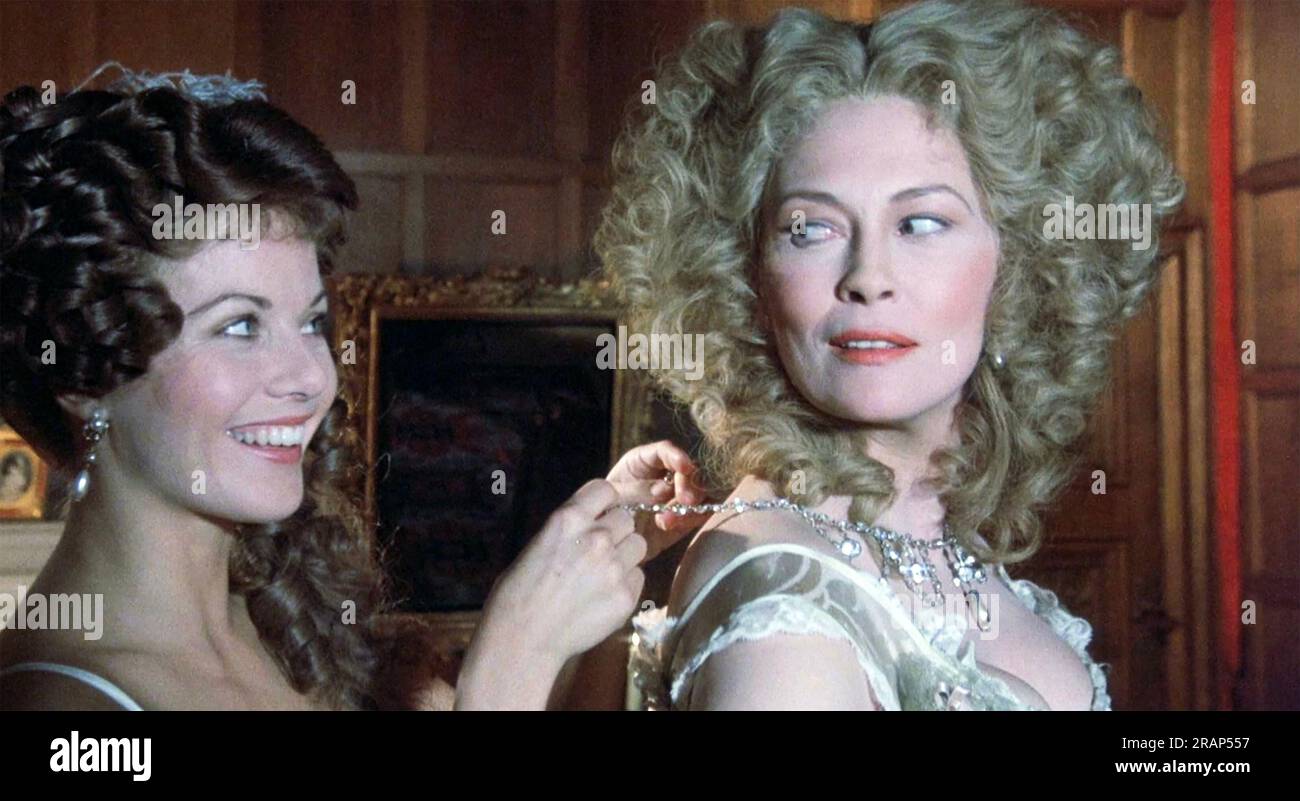 THE WICKED LADY 1983 MGM/UA-Film mit Faye Dunaway auf der rechten Seite und Glynis Barber Stockfoto