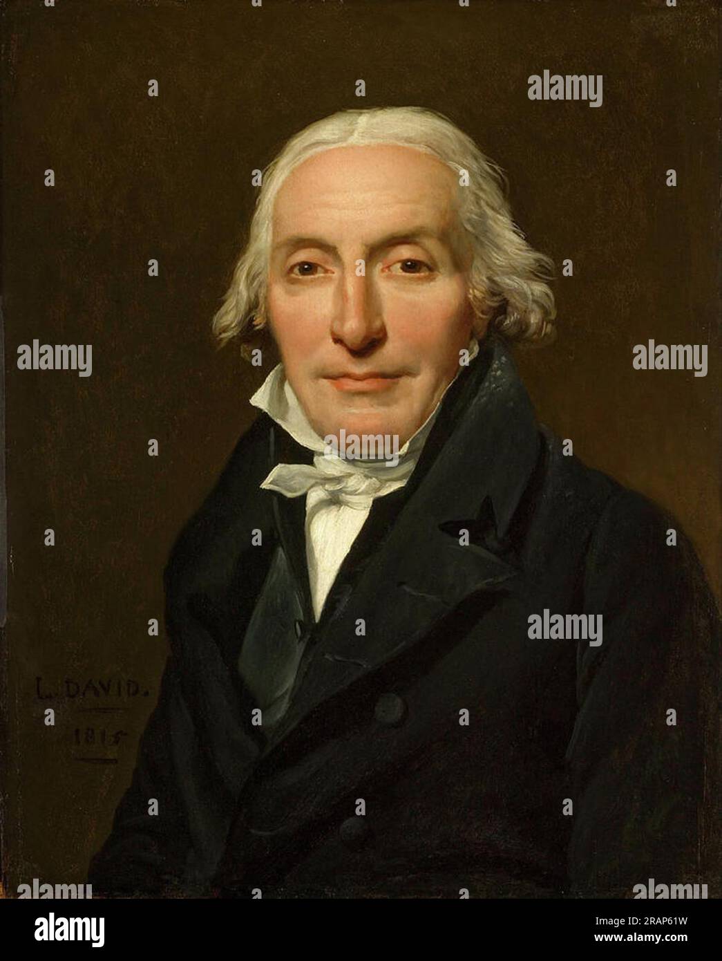 Porträt von Jean-Pierre Delahaye von Jacques-Louis David Stockfoto