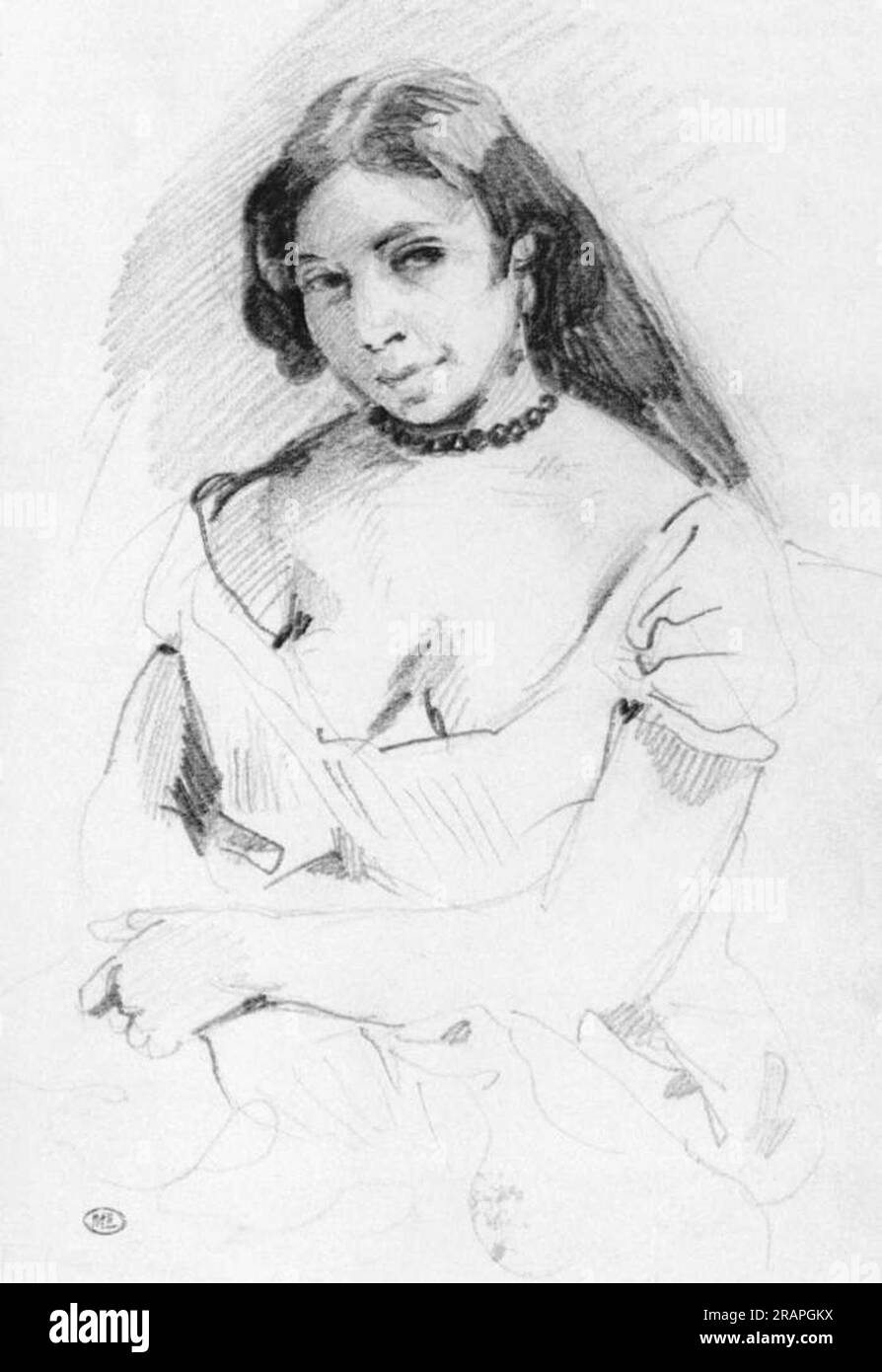 Aspasie durch Eugene Delacroix Stockfoto