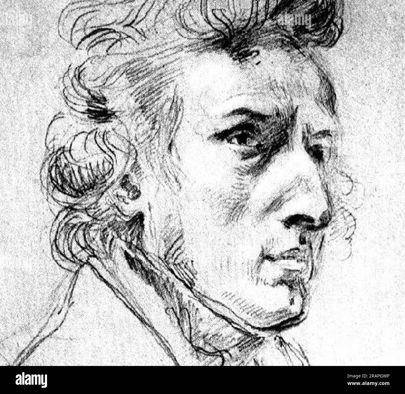 Chopin 1838 von Eugene Delacroix Stockfoto