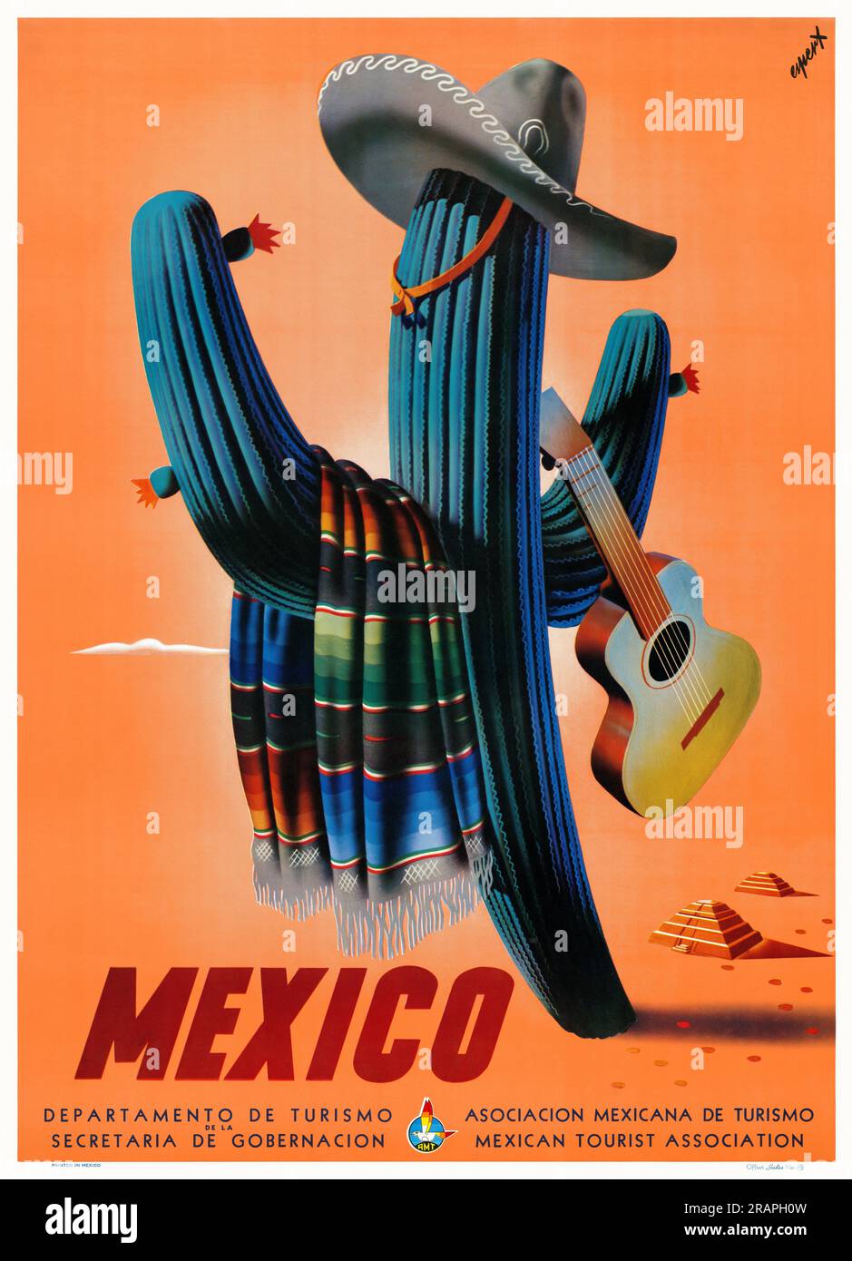 Mexiko von José Espert Arcos (1906-1950). Poster veröffentlicht 1945. Stockfoto
