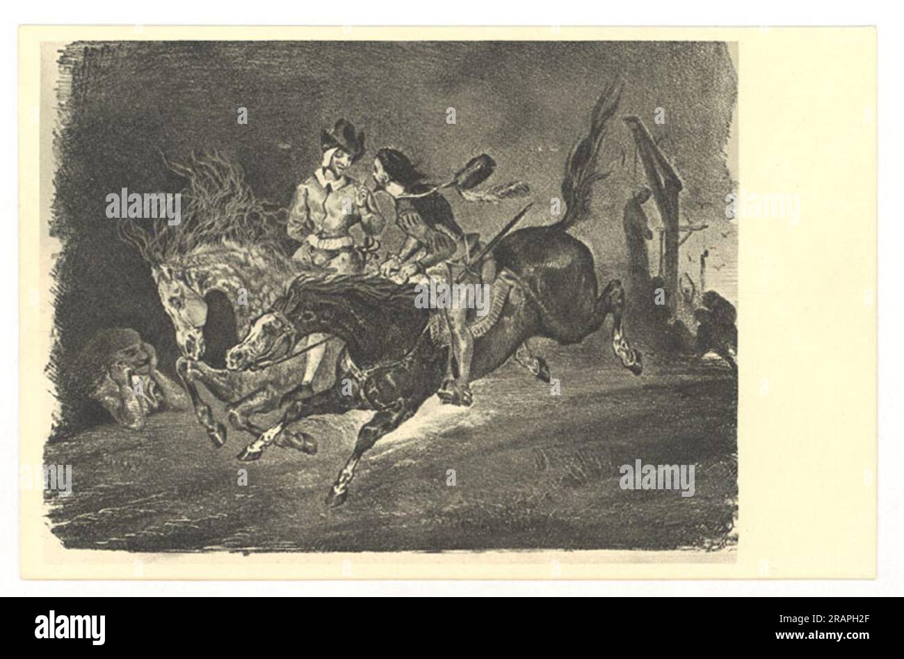 Faust 1827 von Eugene Delacroix Stockfoto